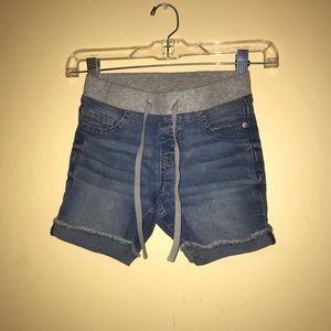 Soft waist banded blue Justice shorts